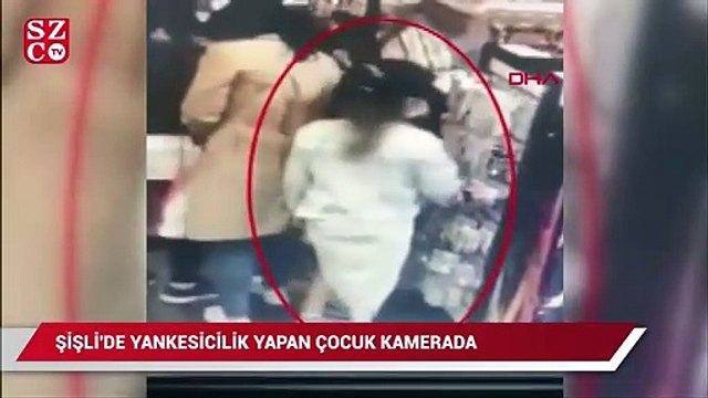 Küçük yankesici kameralara yakalandı