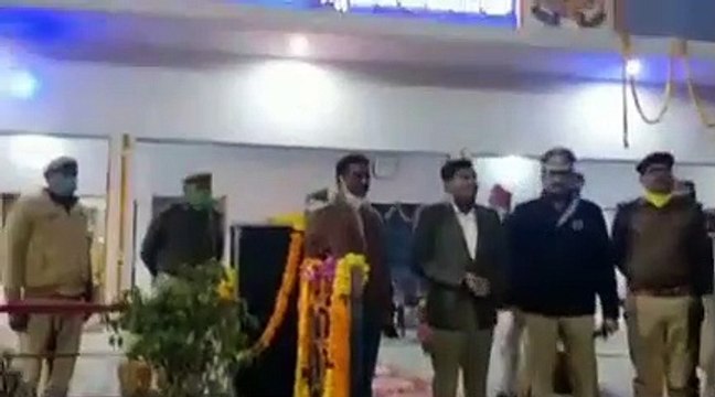 नेताजी सुभाष चन्द्र बोस चौराहे पर पुलिस चौकी का डीएम व एसपी ने किया उद्घाटन