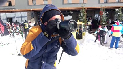 Uludağ'da eksi 10 derece zorlu mesai