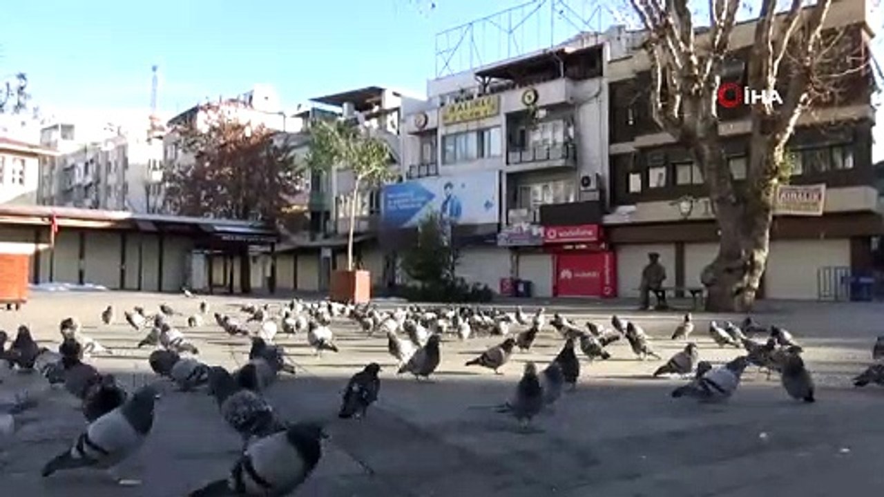 Gaziantep'in yoğun noktalarında kısıtlama sessizliği