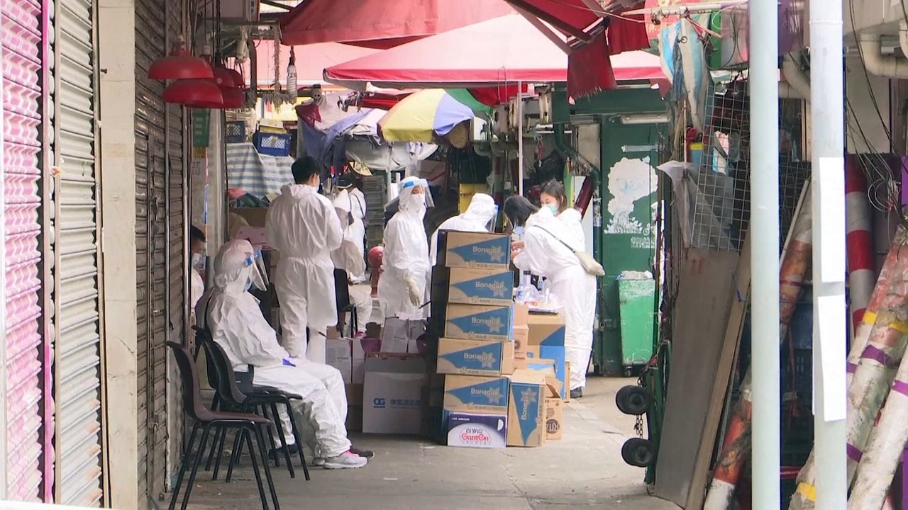 Corona-Massentests in Hongkong - Behörden riegeln Stadtteil ab