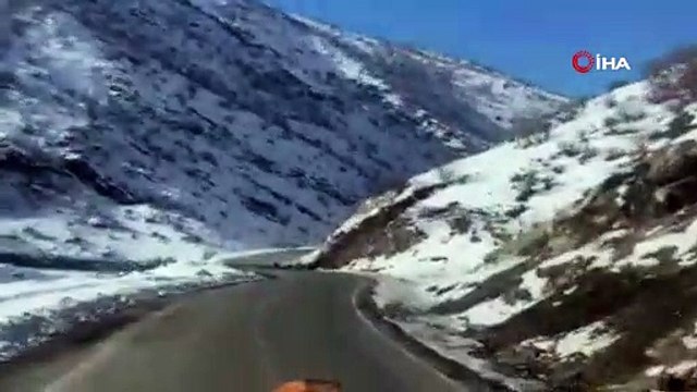 Şırnak’ta toprak kayması böyle görüntülendi