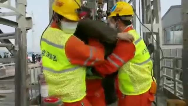 Rescatan a los primeros 11 de los 22 mineros chinos atrapados bajo tierra durante dos semanas