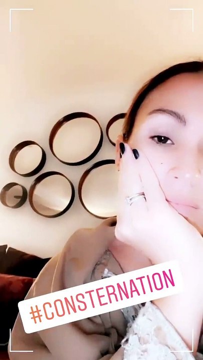 Vitaa, consternée par sa soirée Foot en famille le 23 janvier 2021 sur Instagram.