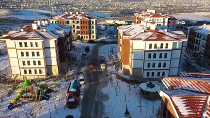 Elazığ’da yapılan deprem konutları görüntülendi