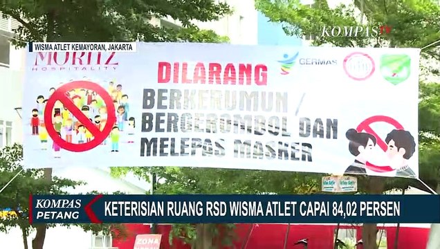5.000 Pasien Dirawat di RSD Wisma Atlet, Tersisa 15,98 Persen Rruang Perawatan