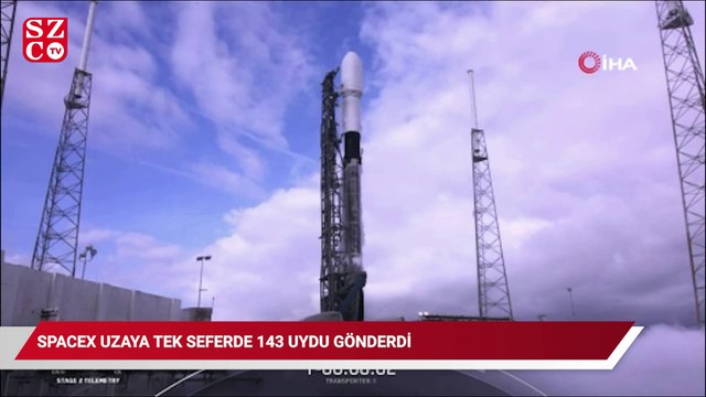 SpaceX, uzaya tek seferde 143 uydu gönderdi