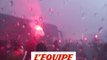 Chants et fumigènes, chaude ambiance avant Rennes-Lille - Foot - L1 - Rennes