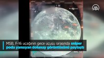 F-16 uçağımızdaki Sniper Pod’a eşsiz bir dolunay görüntüsü yansıdı