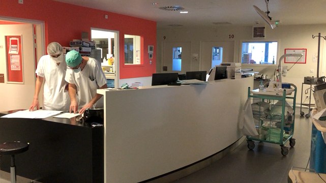 Au service de réanimation de l’hôpital du Scorff à Lorient