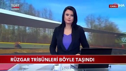 İzmir'de Üretilen Rüzgar Tribünleri Bursa'ya Böyle Taşındı