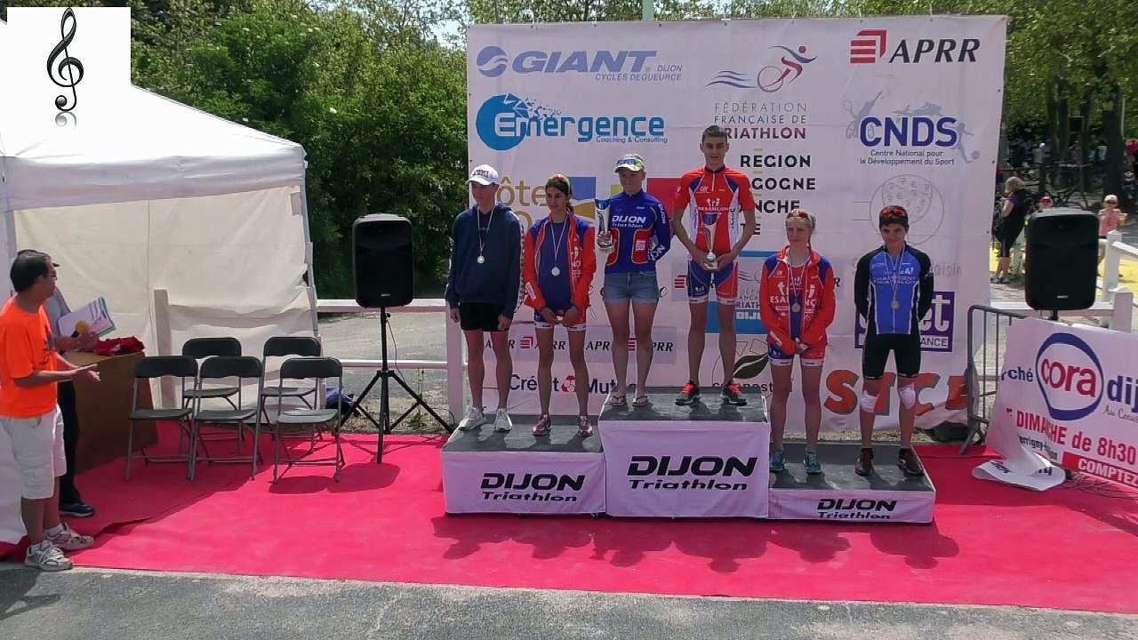 Triathlon de Dijon 2019 remise des prix "Jeunes"
