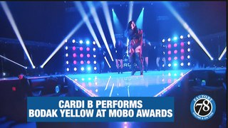 Cardi B Performs at MOBO AWARDS.