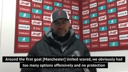 Video herunterladen: Klopp takes positives for Liverpool after United defeat