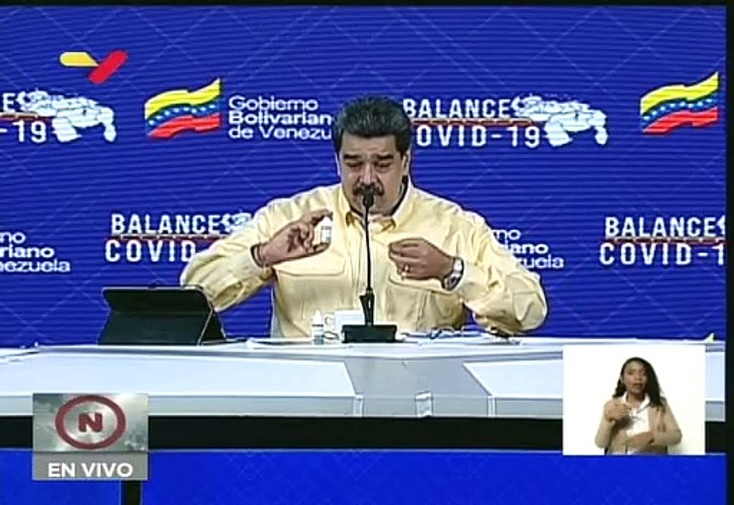 Presidente Maduro anuncia antiviral Carvativir, efectivo con pacientes de Covid-19