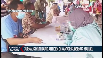 Belasan Jurnalis Ikuti Rapid Antigen