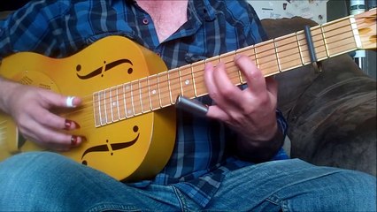 Download Video: Hoochie Coochie Man Slide Guitar Lesson in Open A Tuning