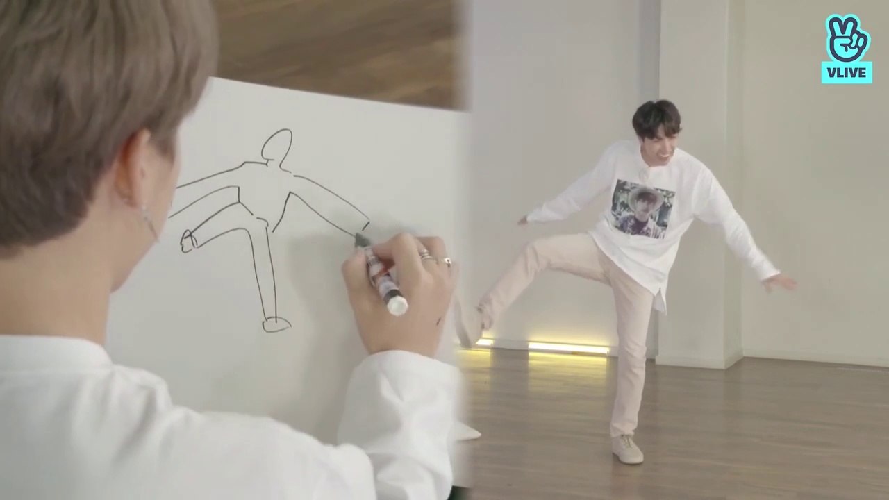 【BTSゲーム】相手チームのダンスを見て絵を描くゲーム【防弾少年団BTS】
