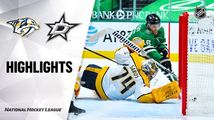 NHL Highlights | Predators @ Stars 1/24/21
