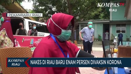 Nakes Di Riau Baru Enam Persen Divaksin Korona
