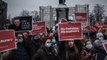 Tens of Thousands Protest Arrest of Russian Opposition Leader