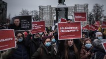 Tens of Thousands Protest Arrest of Russian Opposition Leader