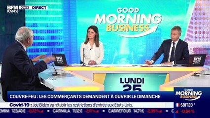 Pierre Goguet (CCI France): Couvre-feu, les commerçants demandent à ouvrir le dimanche - 25/01