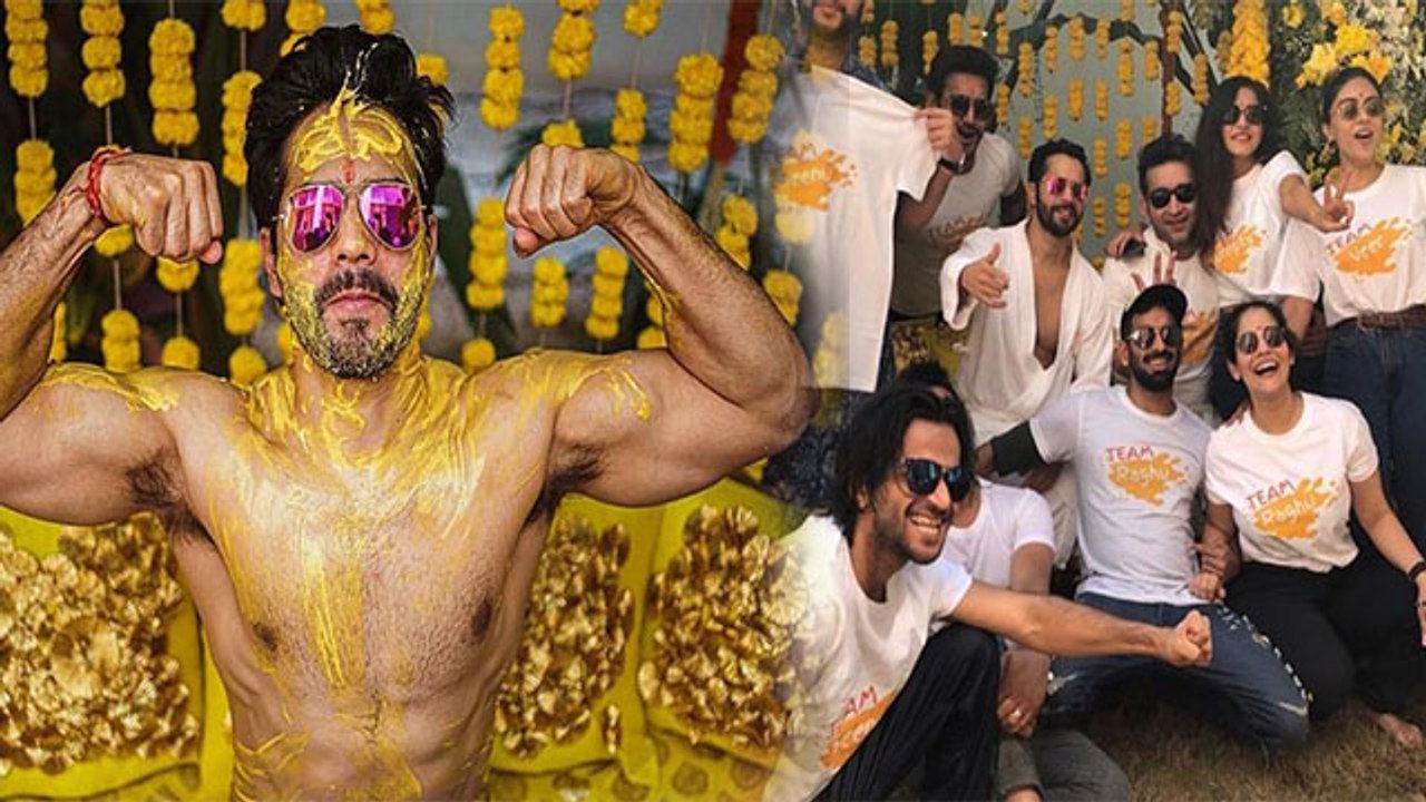 Varun Dhawan HALDI CEREMONY VIRAL | Varun Dhawan Natasha Dalal Haldi Ceremony | Boldsky