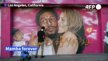 Street artists pay tribute to Kobe Bryant on first anniversary of his death