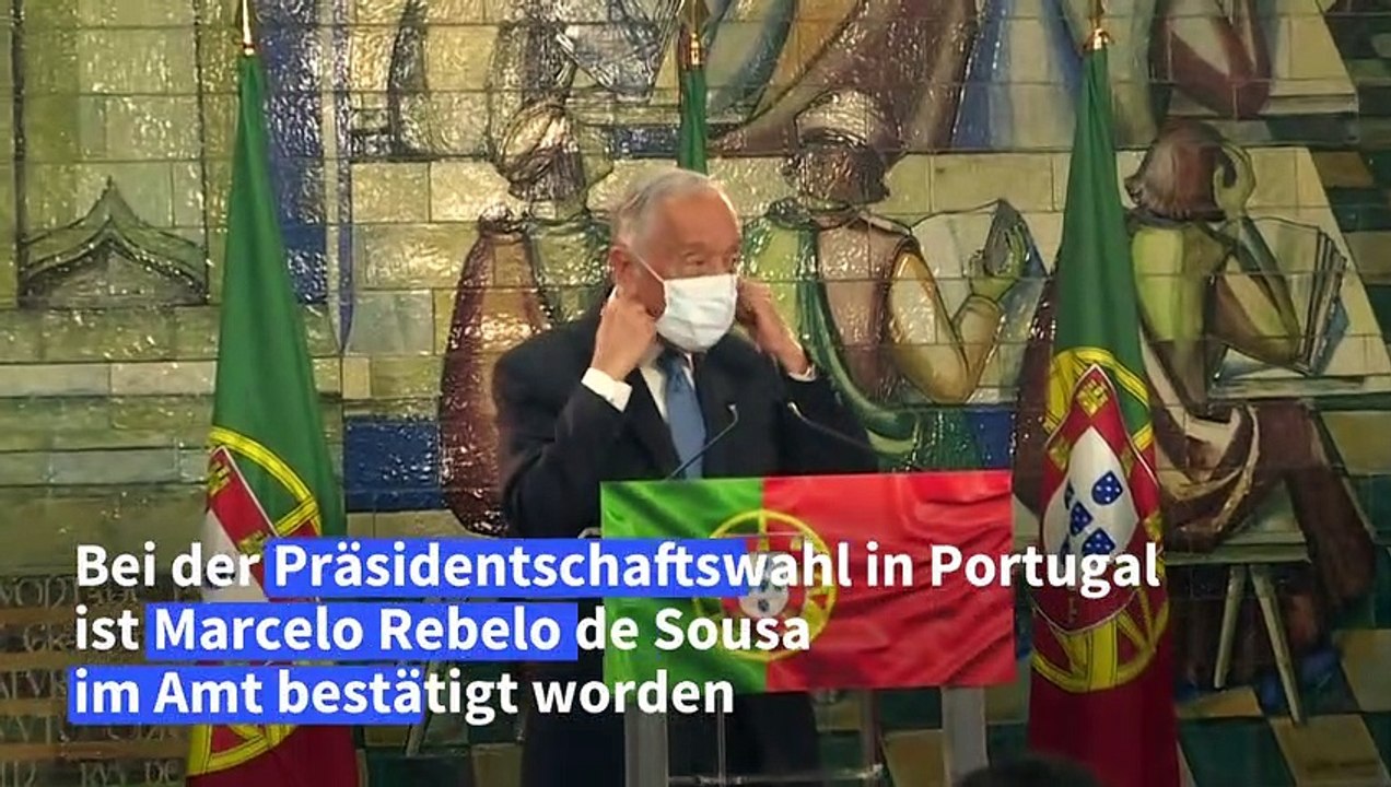 Portugals Präsident Rebelo de Sousa mit absoluter Mehrheit wiedergewählt