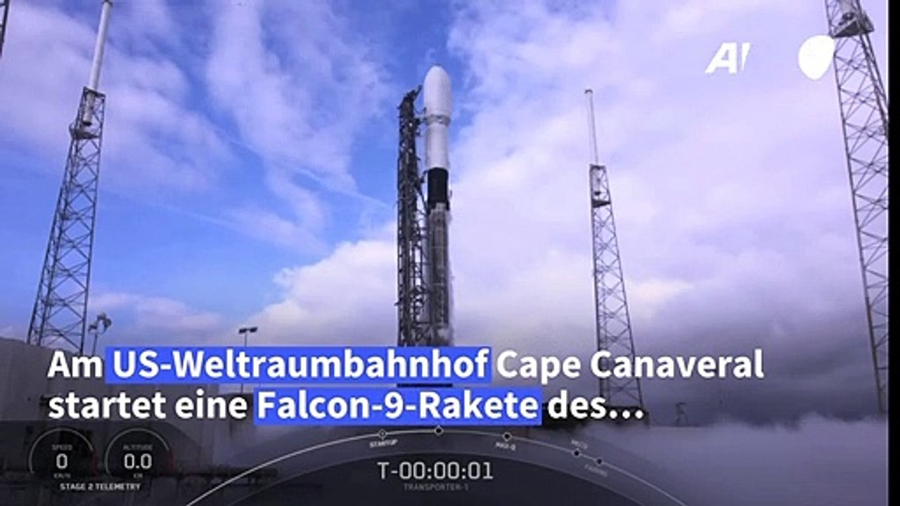 SpaceX bringt Rekordzahl an Satelliten ins All
