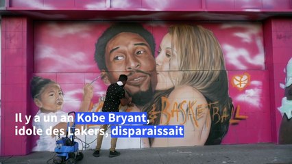 Un an après sa mort, Kobe Bryant revit sur les murs de Los Angeles