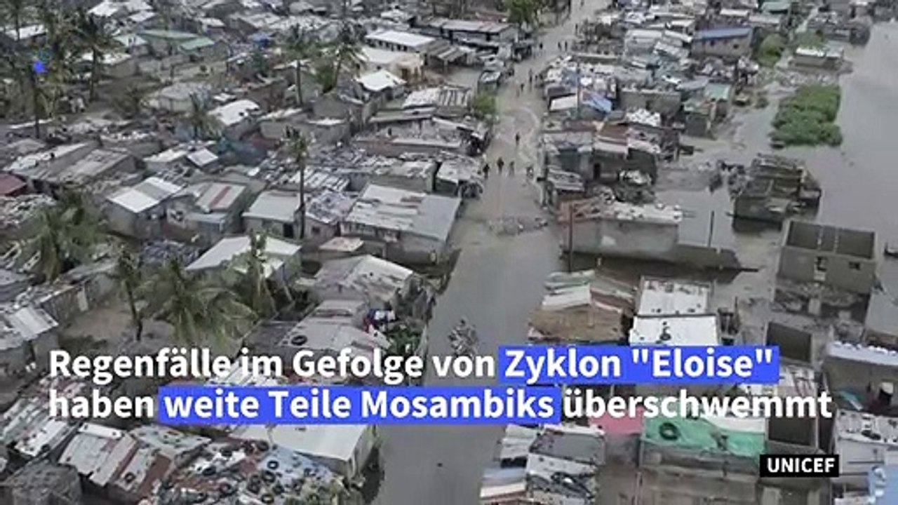 Tausende obdachlos durch Zyklon 'Eloise' in Mosambik