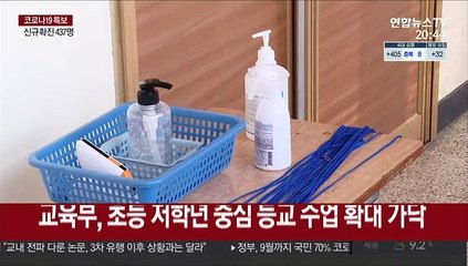 등교 수업 확대 무게…"과밀학급 대책 시급"