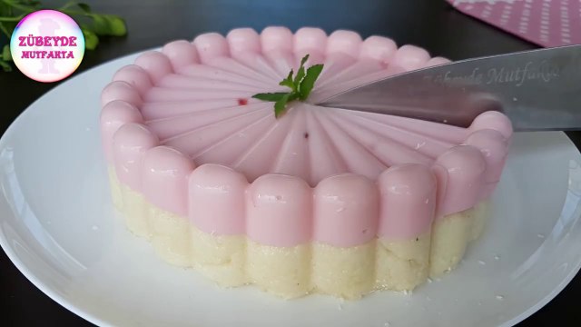 BİR PAKET PUDİNGLE PASTA YAPTIM Prenses Tatlısı _ Kolay Sütlü Tatlı Tarifi