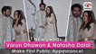 Varun Dhawan, Natasha Dalal's FIRST Appearance After Marriage |Karan Johar, Manish Malhotra Spotted!