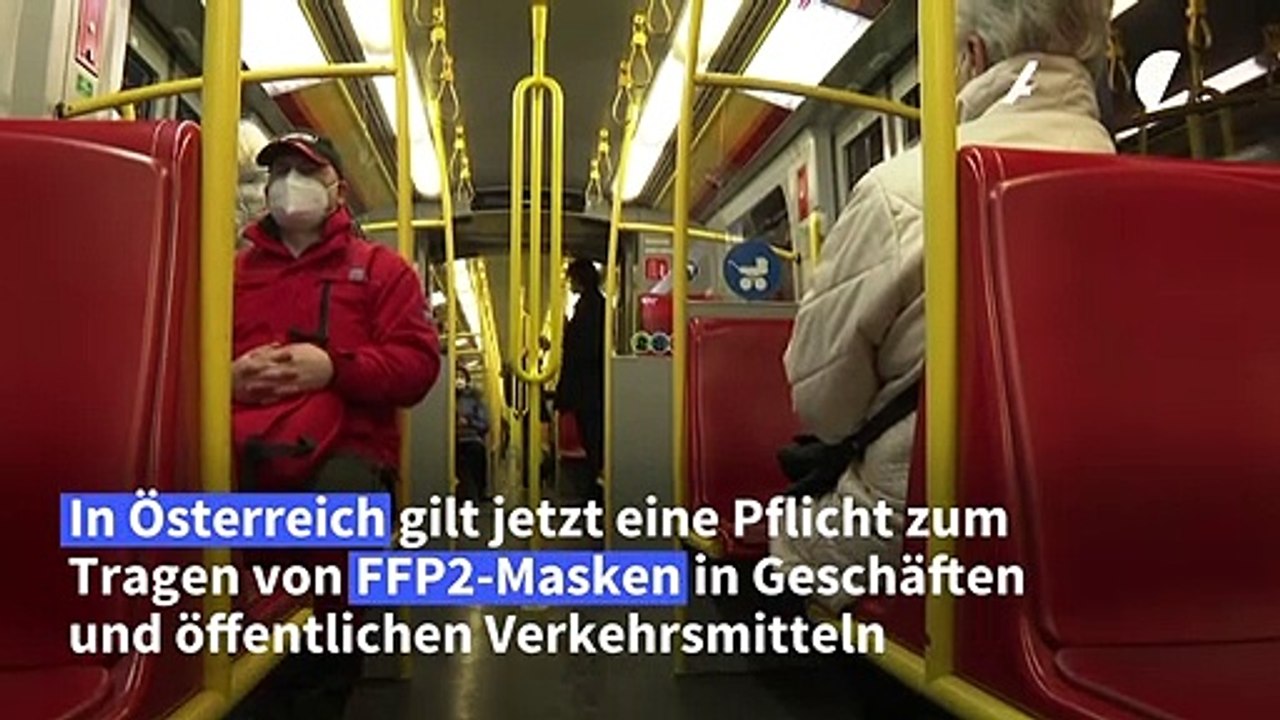 Verschärfte Maskenpflicht in Österreich