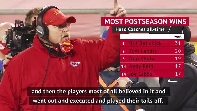 Reid honoured to take Chiefs to Super Bowl