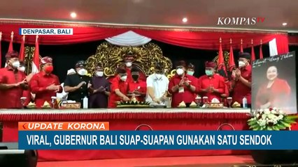 Viral Gubernur Bali Suap-suapan Tumpeng Pakai Satu Sendok Sama