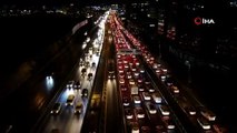 İstanbul’da trafik yoğunluğu yüzde 72 seviyelerine ulaştı