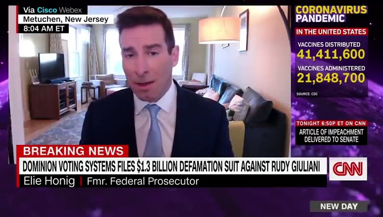 Dominion sues Rudy Giuliani for $1.3 billion over false election claims