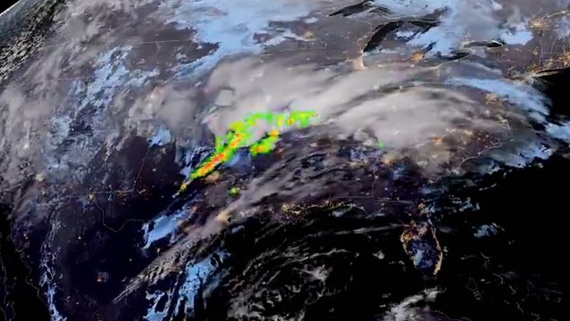 NOAA satellite captures storm systems across US