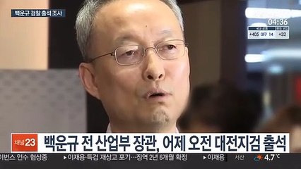 '월성원전 의혹' 백운규 전 장관 검찰 조사