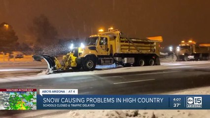 Snow causing problems in the high country