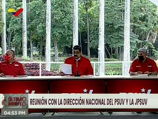 Así se desarrolla reunión del presidente Maduro con la dirección Nacional del PSUV y la JPSUV
