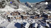 مسابقة منحوتات الثلج تقام في شرق فرنسا رغم انتشار كورونا