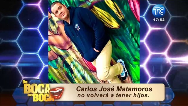 Carlos José Matamoros no tendrá más hijos: se hará la vasectomía