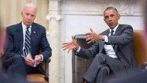 Joe Biden and President Barack Obama Go Over Their Pandemic Playbook They Left for Trump