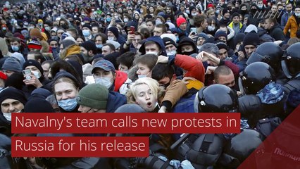 Navalny's team calls new protests in Russia for his release, and other top stories in international news from January 26, 2021.
