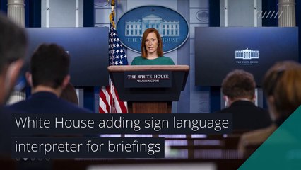 White House adding sign language interpreter for briefings, and other top stories in health from January 26, 2021.